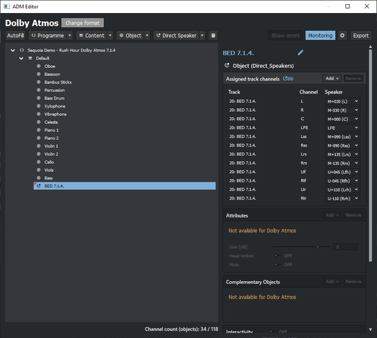 The ADM Editor window